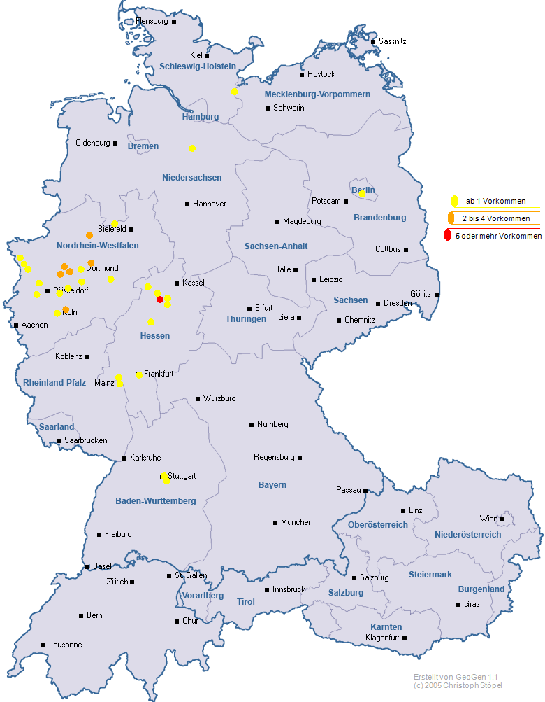 Namensverteilung Maiweg